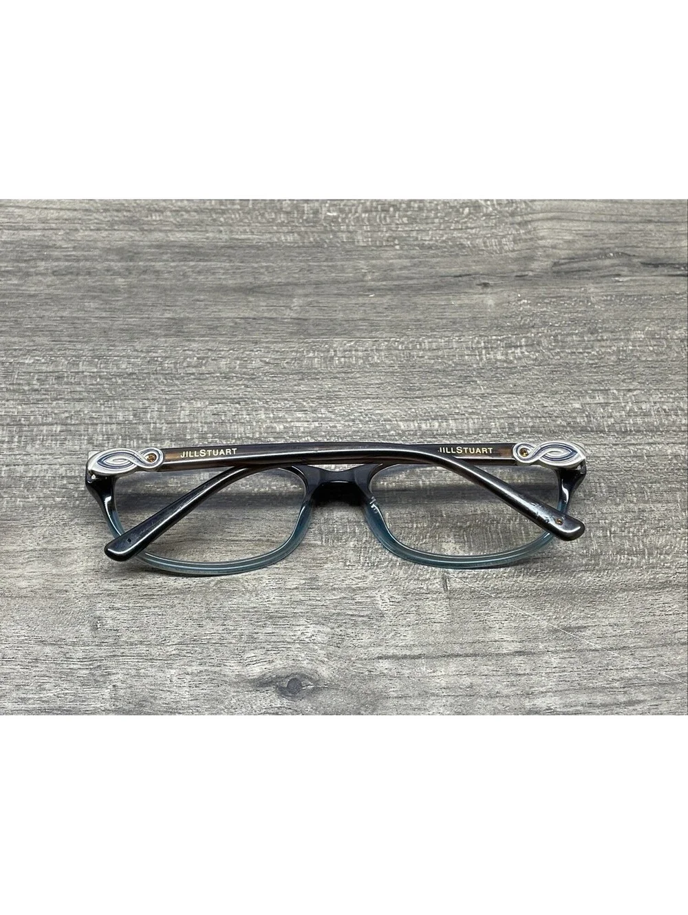 Jill Stuart Eyeglasses Frame JS 317-2 Mocha Swirl/Blue Full Rim 53-16-130 FRAMES